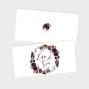 Preview: Einladung "Boho Violett-Flower" DIN Lag Klappkarte
