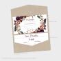 Preview: Einlegekarte "Boho Violett-Flower" 19,5x8