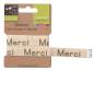 Preview: Vaessen Motivband/Text 15mm "Merci" 2m