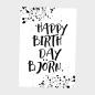 Preview: Spruchposter "Happy Birthday" | Geschenkidee | Personalisiert | individuelles Bild | Wanddeko