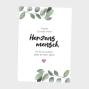 Preview: Spruchposter "Herzensmensch" | Geschenkidee | Personalisiert | individuelles Bild | Wanddeko