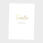 Preview: Metallicposter "Familie" | Goldposter | Familienposter | Personalisiertes Poster | Wanddeko