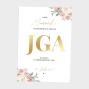 Preview: Metallicposter "JGA" | Goldposter | Willkommensschild | Personalisiertes Poster | Wanddeko