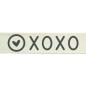 Preview: Vaessen Motivband/Text 15mm "xoxo" 2m