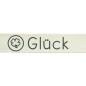 Preview: Vaessen Motivband/Text 15mm "Glück" 20m