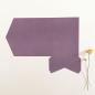 Preview: Pocketfold-Karte B6 Recycling "Kraft Purple" Exklusiv Line