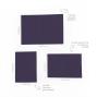 Preview: Faltkarte DIN A6 mit Briefumschlag DIN C6 in aubergine