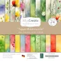 Preview: LaCreativ - Designpapier "Aquarellblütenwiese" Paper Pack 6x6" - 24 Bogen