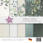 Preview: Designpapier "Eukalyptus" 6x6" 20 Bogen beidseitig