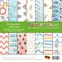 Preview: Designpapier 6"x6" 170gr "Meer-Zeit" 28 Bogen