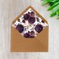 Preview: Briefumschlag B6 mit Innenfutter "Boho Violett-Flower"