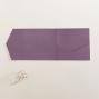 Preview: Pocketfold-Karte Quadrat (15x15) Recycling-Karton "Kraft Purple" Exklusiv Line