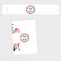 Preview: Banderole "Pink Bunch" zu DIN B6 Pocketfolder