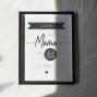 Preview: Spruchposter "Black White" | Geschenkidee | Personalisiert | Muttertag | Wanddeko