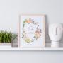 Preview: Spruchposter "Hello Spring" | Geschenkidee | Personalisiert | Muttertag | Wanddeko