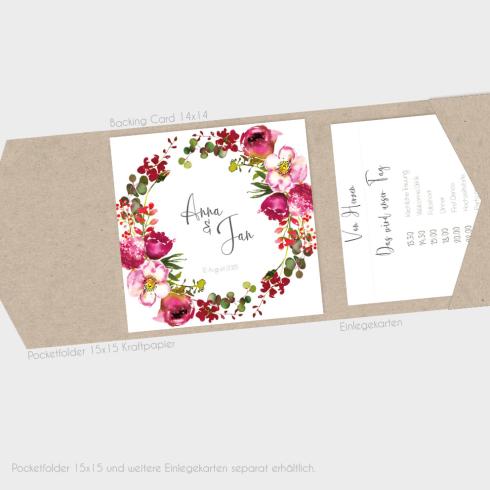 Einlegekarten-Bundle "Blush Pink" Quadrat