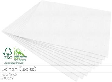 Cardstock "Struktur" - Bastelpapier 240g/m² DIN A4 in leinen (weiss)