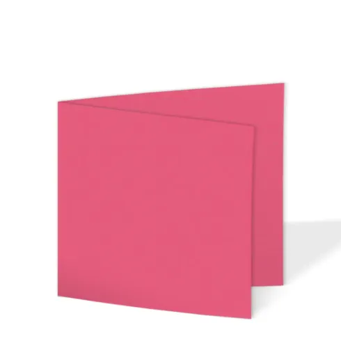 Doppelkarte - Faltkarte 10x10cm, 240g/m² in fuchsia