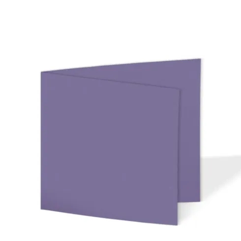 Doppelkarte - Faltkarte 10x10cm, 240g/m² in violett