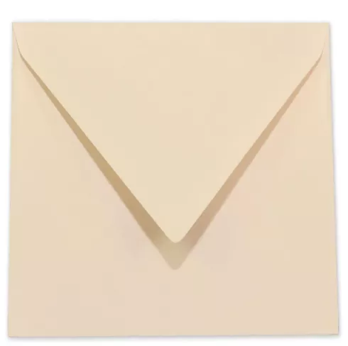 Briefumschlag quadratisch 16x16cm in creme