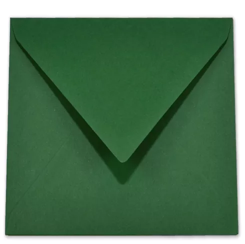 Briefumschlag quadratisch 16x16cm in dunkelgrün