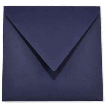 Briefumschlag 11x11cm in nachtblau 120g ohne Fenster, Nassklebung