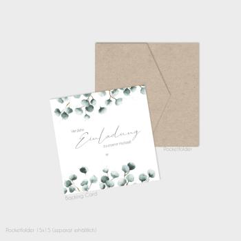 Einlegekarten-Bundle "Geometric Eukalyptus" Quadrat | 2