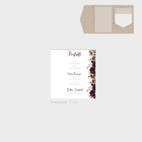 Einlegekarten-Bundle "Boho Violett-Flower" B6