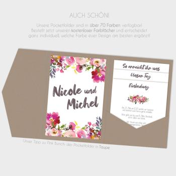 Einlegekarten-Bundle "Pink Bunch" B6