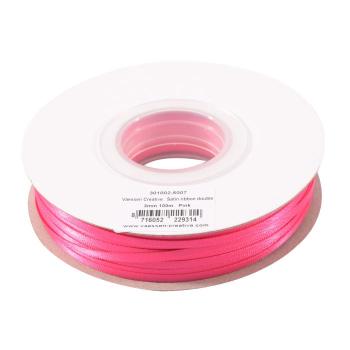 Vaessen Creative - Satinband 3mm 100m Rolle Pink