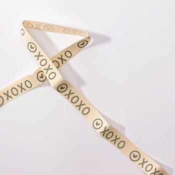 Vaessen Motivband/Text 15mm "xoxo" 20m