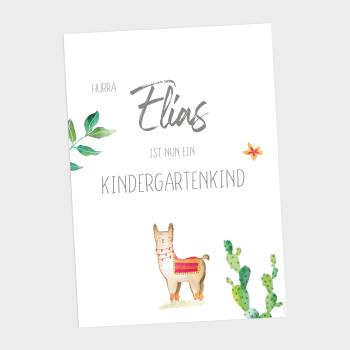 Kita-Kind-Poster "Lama" | Einschulung | Meilensteintafel | Geschenk 1. Geburtstag | Personalisiertes Geschenk