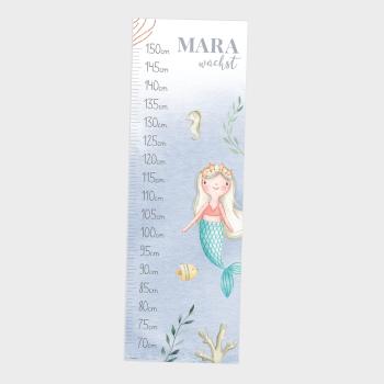 Messleiste "Meerjungfrau" | Messlatte | Geschenkidee | Personalisiertes Geschenk | Kinderzimmerdeko