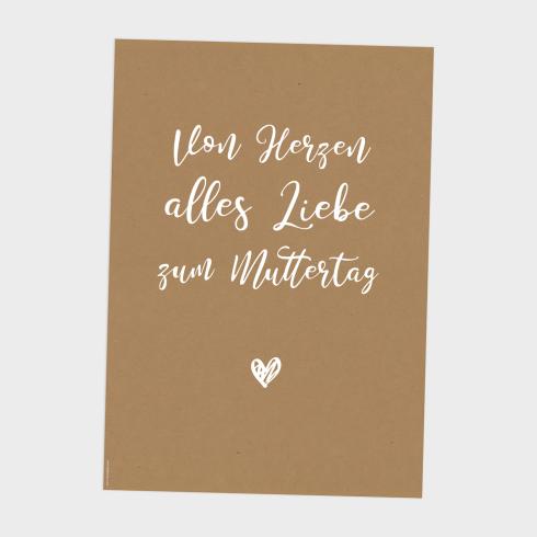 Spruchposter "Kraft Weiß" | Geschenkidee | Personalisiert | Muttertag | Wanddeko