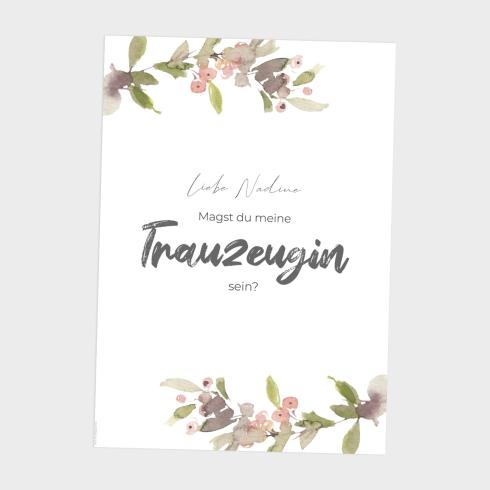 Spruchposter "Trauzeugin" | Geschenkidee | Personalisiert | individuelles Bild | Wanddeko