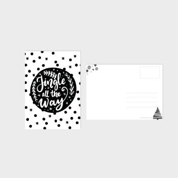 Weihnachtskarten-Bundle DIN A6 "Black White" | Grußkarten-Set | Postkarten