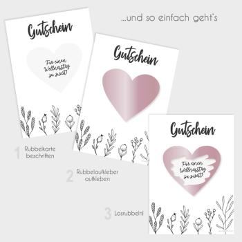 Rubbelkarten-Bundle DIN A6 "Hygge" | Rubbellose | Postkarten | Gutscheine | Glückslos