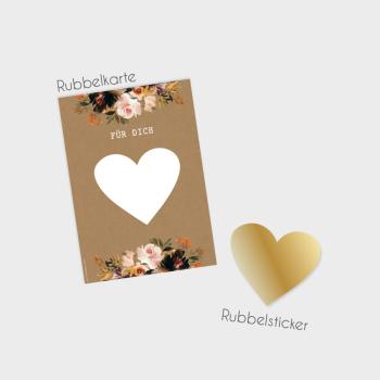 Rubbelkarten-Bundle DIN A6 "Coffee & Nude" | Rubbellose | Postkarten | Gutscheine | Glückslos