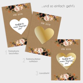 Rubbelkarten-Bundle DIN A6 "Coffee & Nude" | Rubbellose | Postkarten | Gutscheine | Glückslos