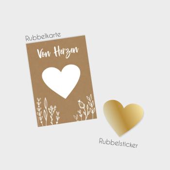 Rubbelkarten-Bundle DIN A6 "Kraft White" | Rubbellose | Postkarten | Gutscheine | Glückslos