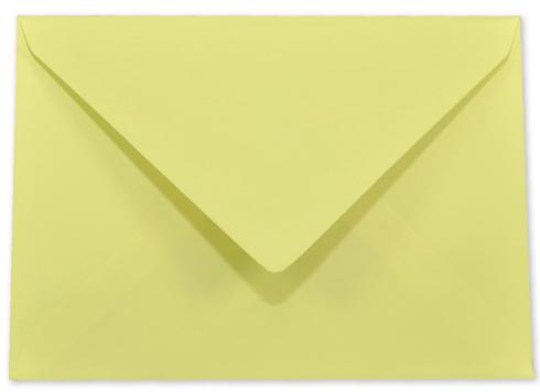Briefumschläge - Briefhüllen in gelb, DIN A5 120g/m² oF, Nassklebung