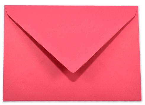 Briefumschläge - Briefhüllen in fuchsia, DIN A5 120g/m² oF, Nassklebung