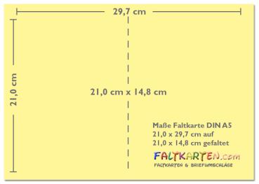 Doppelkarte - Faltkarte 240g/m² DIN A5 in elfenbein