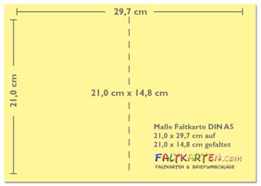 Doppelkarte - Faltkarte 240g/m² DIN A5 in pazifikblau