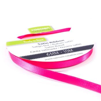 Vaessen Creative - Satinband 6mm 10m Rosa