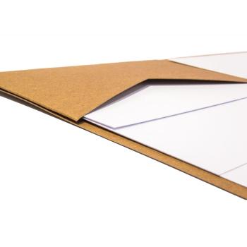 Pocketfold-Karte B6 Premium-Karton "Taupe" Exklusiv Line