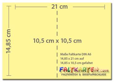 Doppelkarte - Faltkarte 250g/m² DIN A6 in kobaltblau