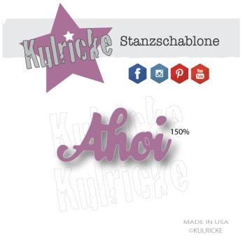 Kulricke Stanzschablone "Ahoi Wort" Stanze - Craft Die | Stanze