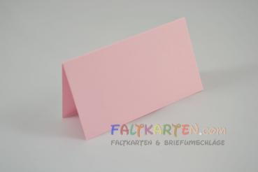 Tischkarte - Platzkarte 9 x 5 cm 240g/m² in babypink