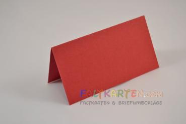 Tischkarte - Platzkarte 9 x 5 cm 240g/m² in weihnachtsrot